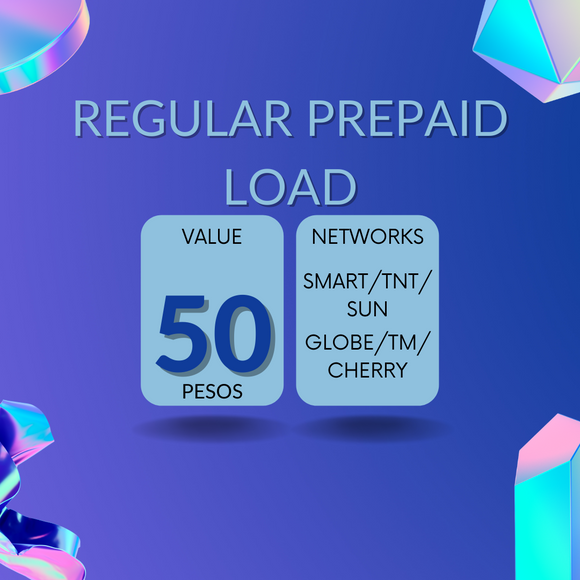 Test Product Regular Prepaid Load 50 Pesos